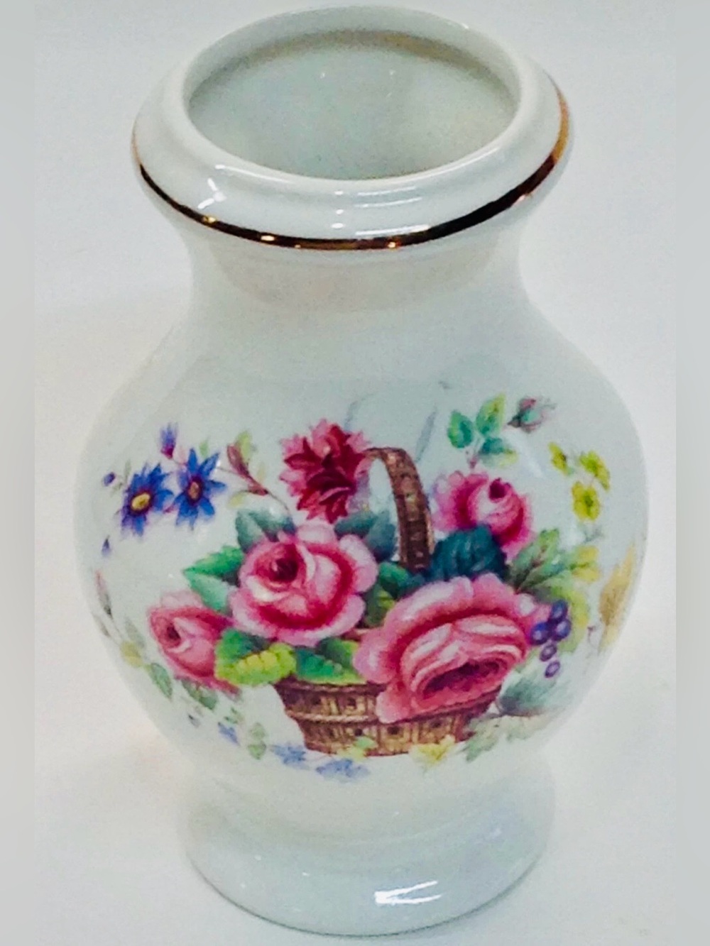 Wood and Sons Vase Floral Vintage Genuine Ironstone England